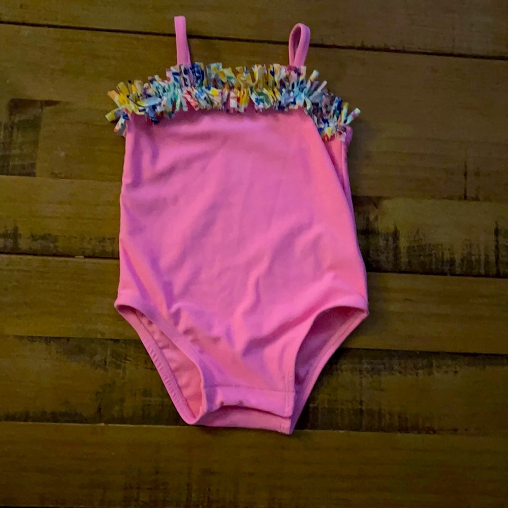 BabyGAP Baby Girl Pink One Piece Fringe Lining